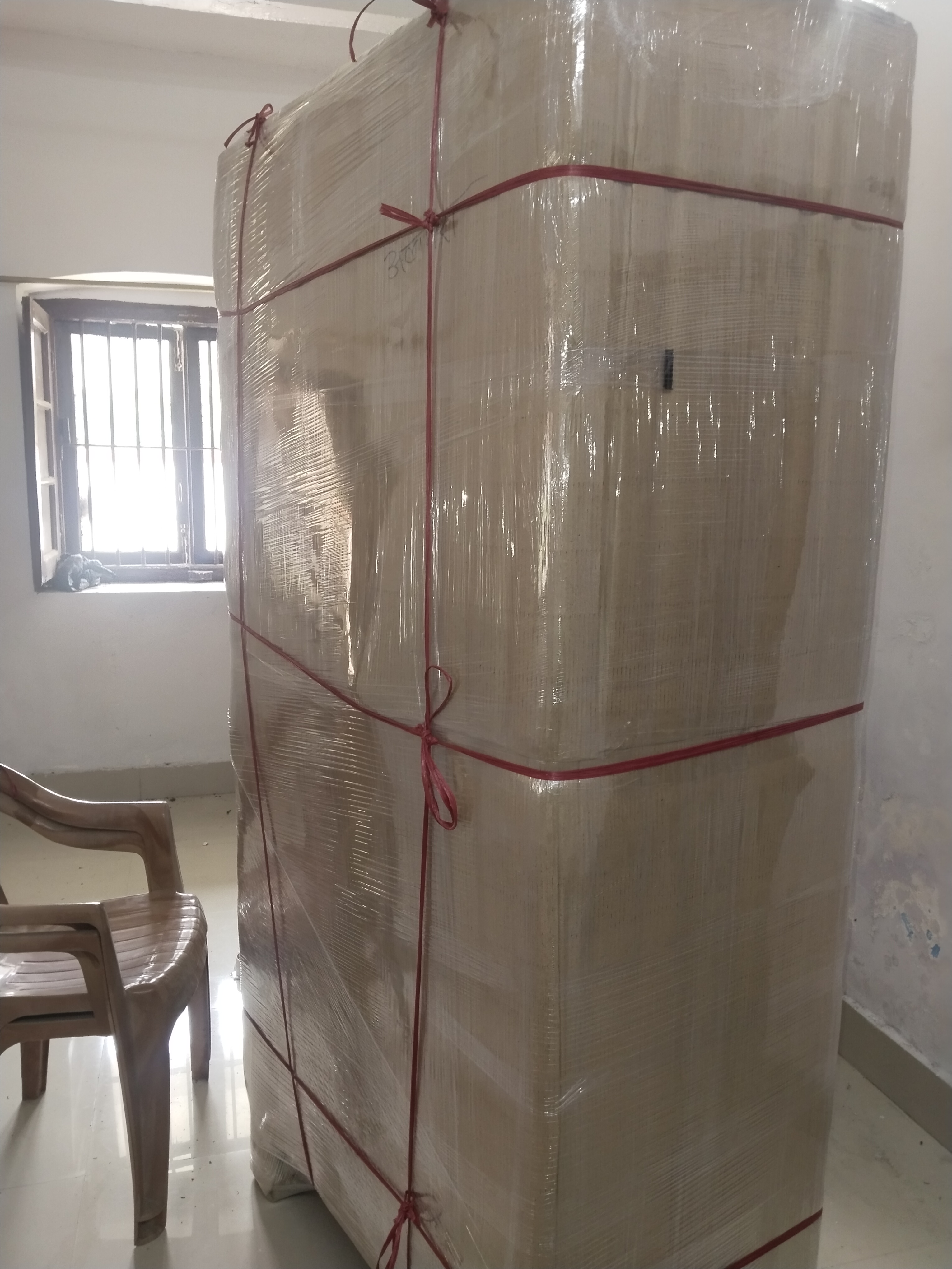 Shristi Cargo Packers and Movers Patna Almirah Packing with 3 layers