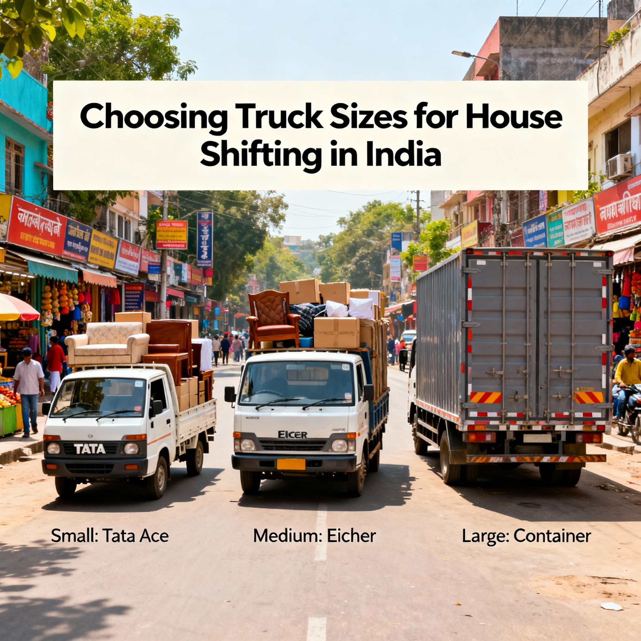 Choosing The Correct Truck Size For Your House Shifting Needs In India 