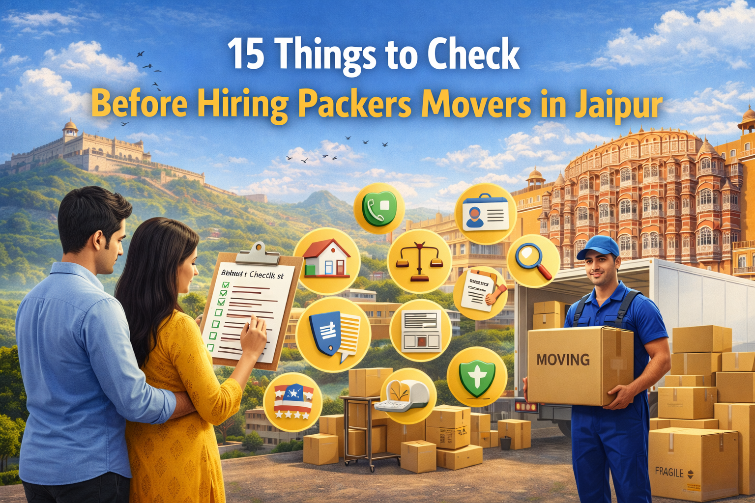 15 Things to Check Before Hiring Packers Movers in Jaipur